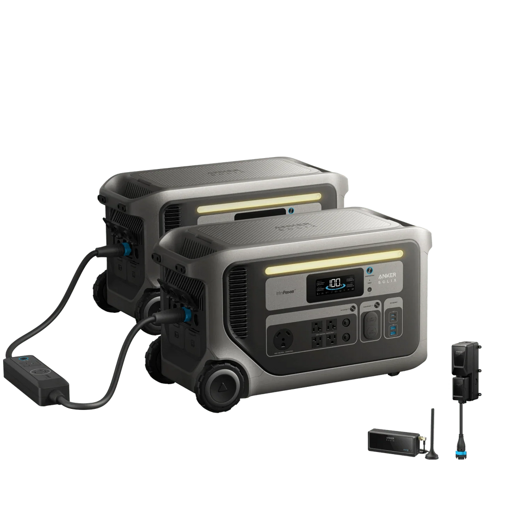 Anker F3000 X2 with Double Power Hub – 240V / 7200W Solar Generator System