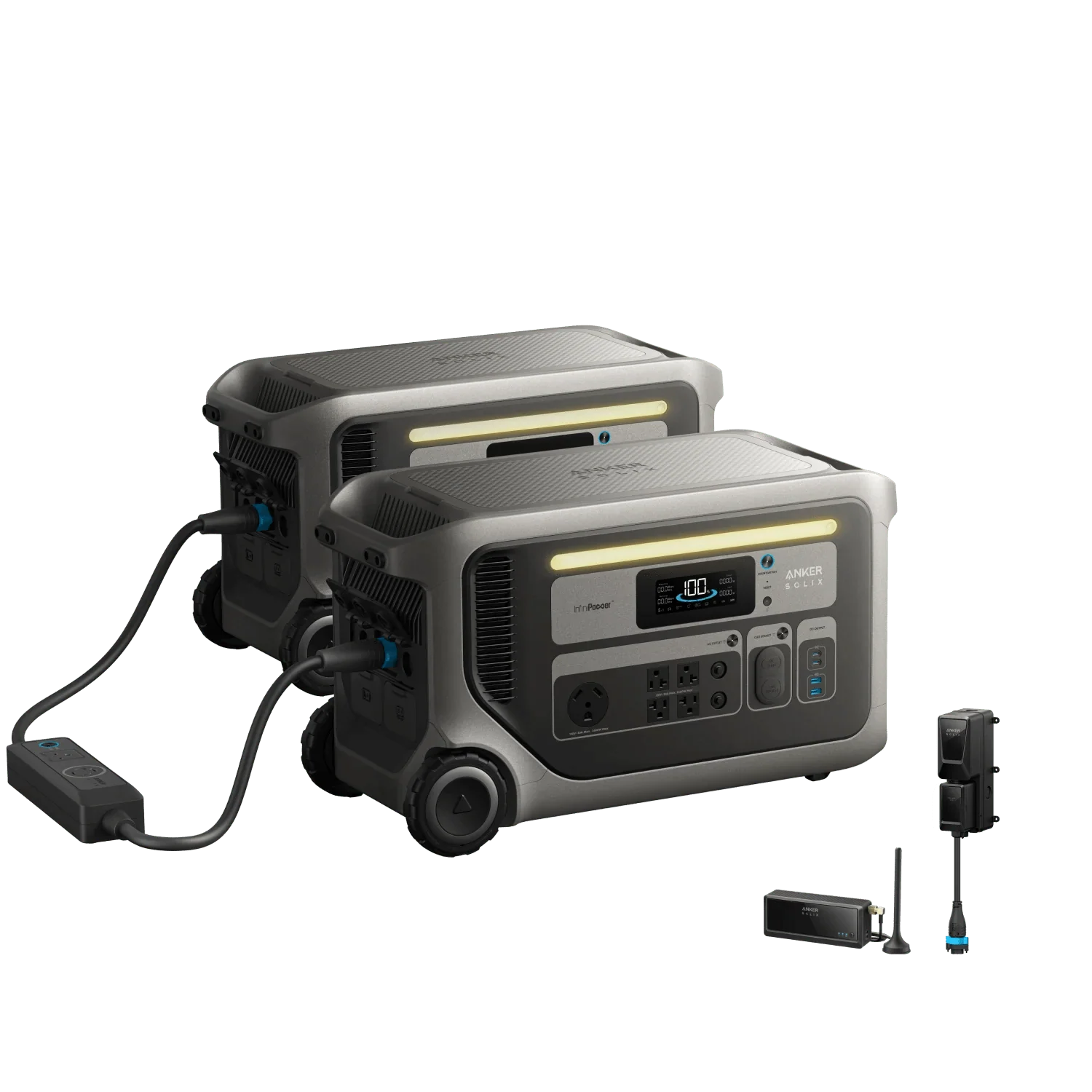 Anker F3000 X2 with Double Power Hub – 240V / 7200W Solar Generator System
