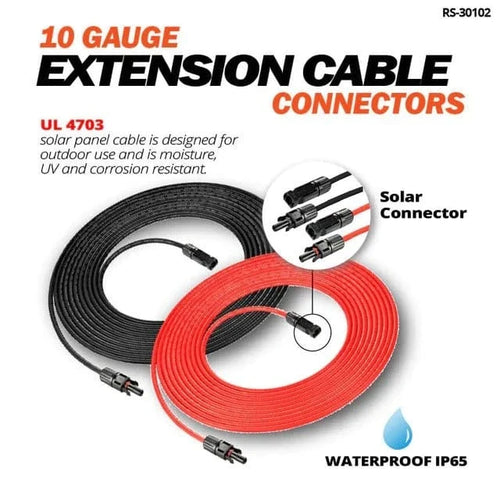 10 Gauge 20 Feet Solar Extension Cable