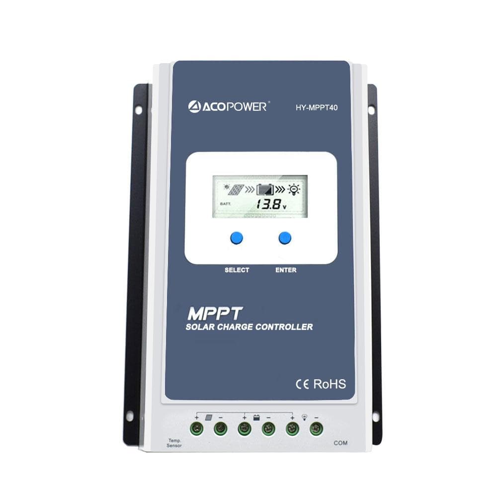 ACOPOWER 550Watts Flexible Solar RV Kit w/ 40A MPPT Charge Controller, Solar Cable Wire,Tray Cable and Y Branch Connectors,Cable Entry Housing for Marine, RV, Boat, Caravan