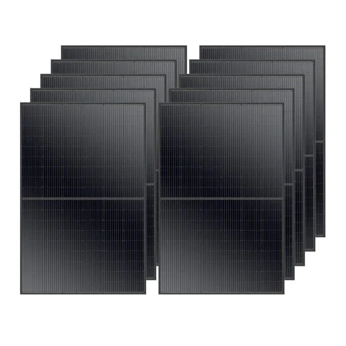 MEGA 410 Watt Monocrystalline Solar Panel | High Efficiency | Black Mono-facial Module | Grid-Tie | Off-Grid