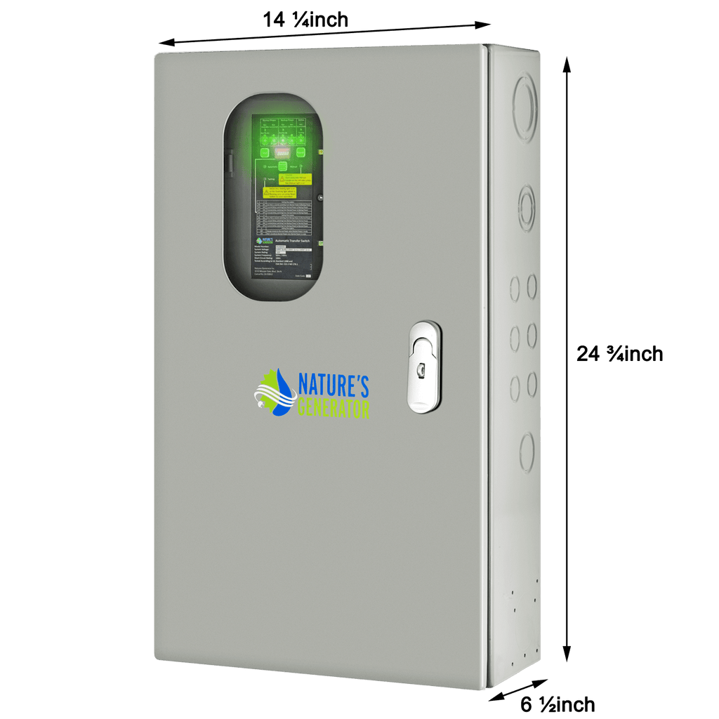 50A Automatic Transfer Switch for Solar & Home Backup Power (Up to 24 Circuits)