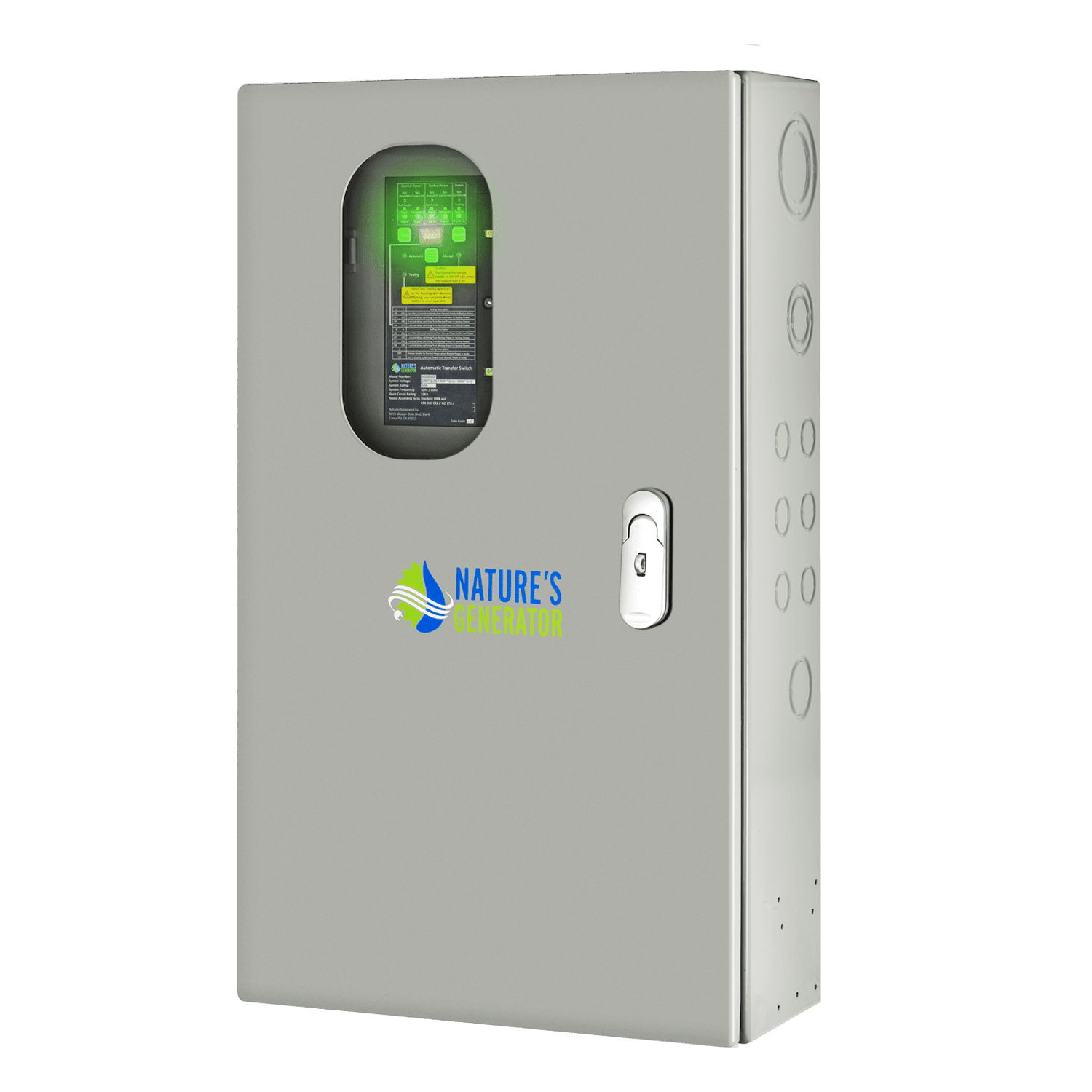 50A Automatic Transfer Switch for Solar & Home Backup Power (Up to 24 Circuits)