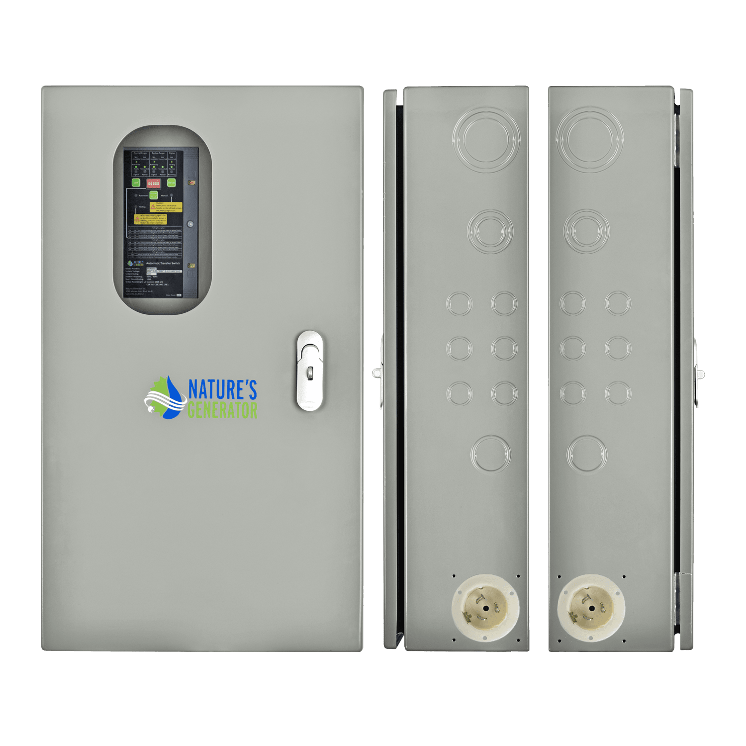 50A Automatic Transfer Switch for Solar & Home Backup Power (Up to 24 Circuits)
