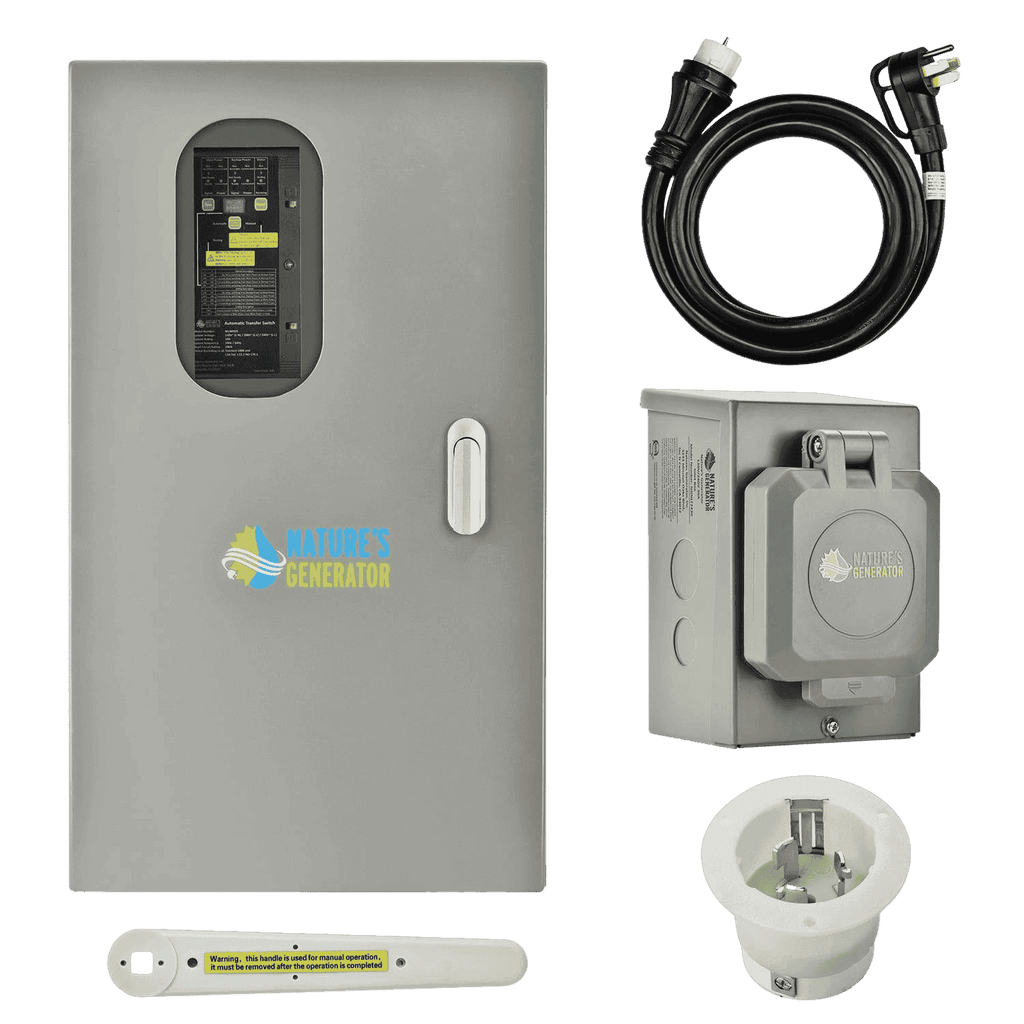 50A Automatic Transfer Switch for Solar & Home Backup Power (Up to 24 Circuits)