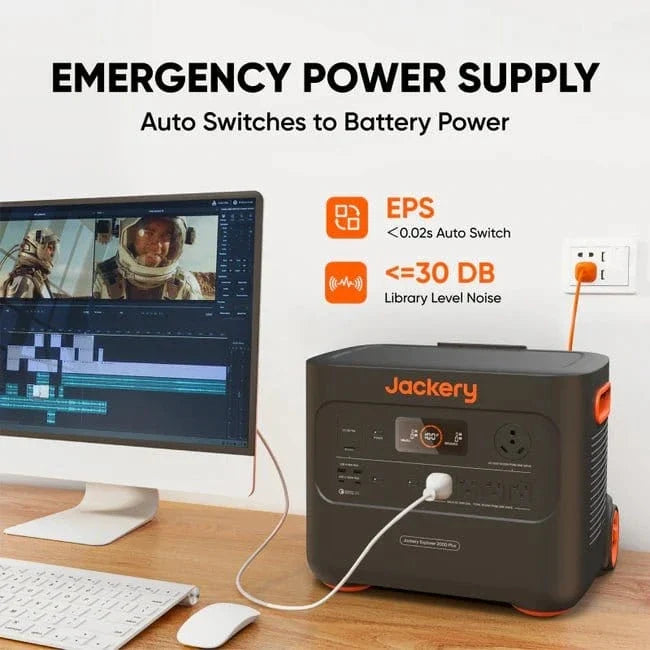 Jackery E2000 Plus – Expandable Solar Generator (2,042Wh Capacity)