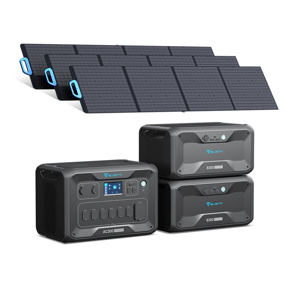 BLUETTI AC300 with B300 Extra Battery Home Battery Backup