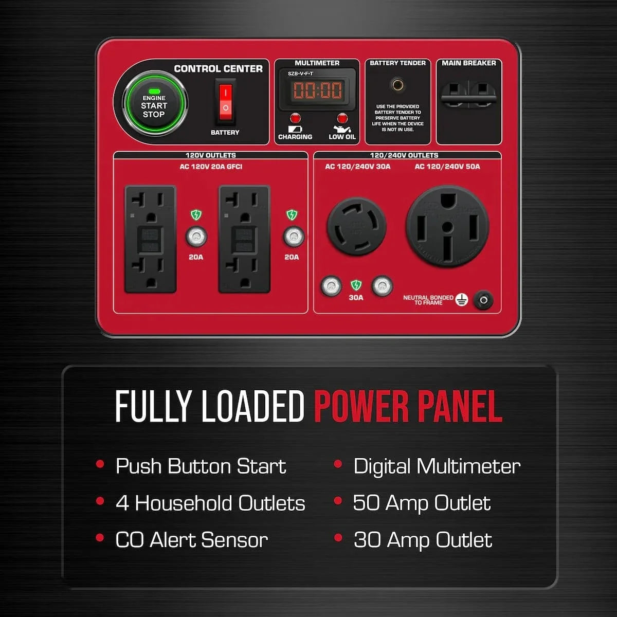 DuroStar DS13000MX 13,000W Dual Fuel Generator w/ CO Alert – AllProGenerators