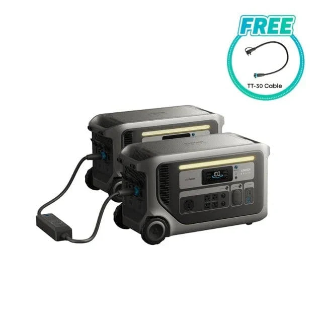 Anker F3000 X2 with Double Power Hub – 240V / 7200W Solar Generator System