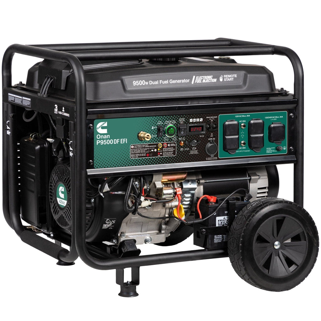 Cummins Onan P9500DF EFI – 9500W Dual-Fuel Portable Generator | Gas & Propane | Remote Start