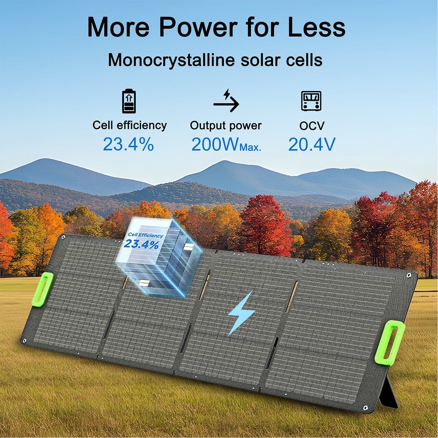Nature’s Generator 200W Folding Solar Panel