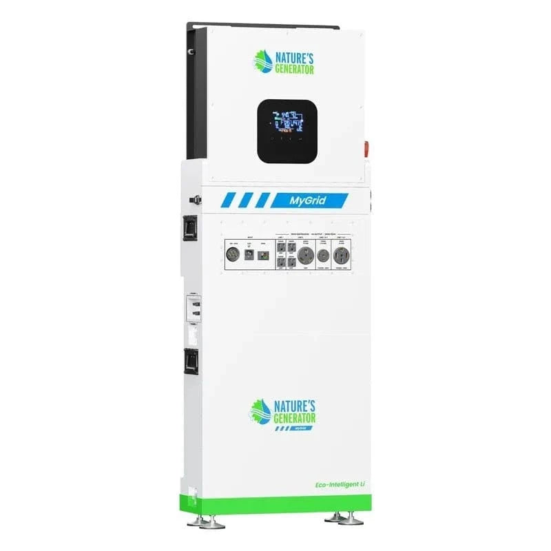 Nature's Generator MyGrid 10K With Panels and wind Turbine