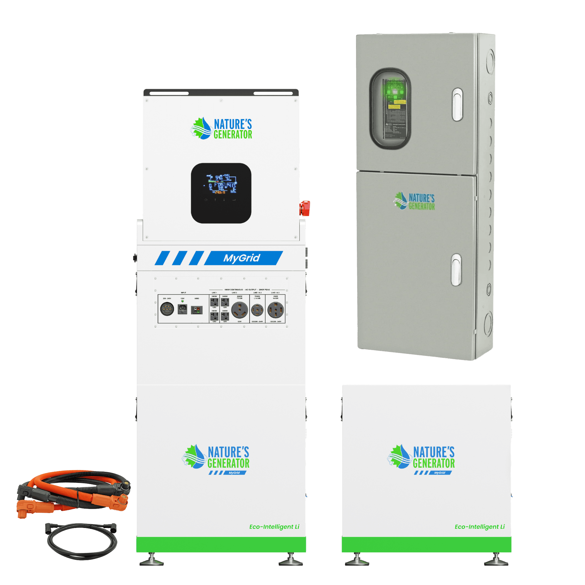 Nature's Generator MyGrid 10K with Transfer Switch for House Battery Backup