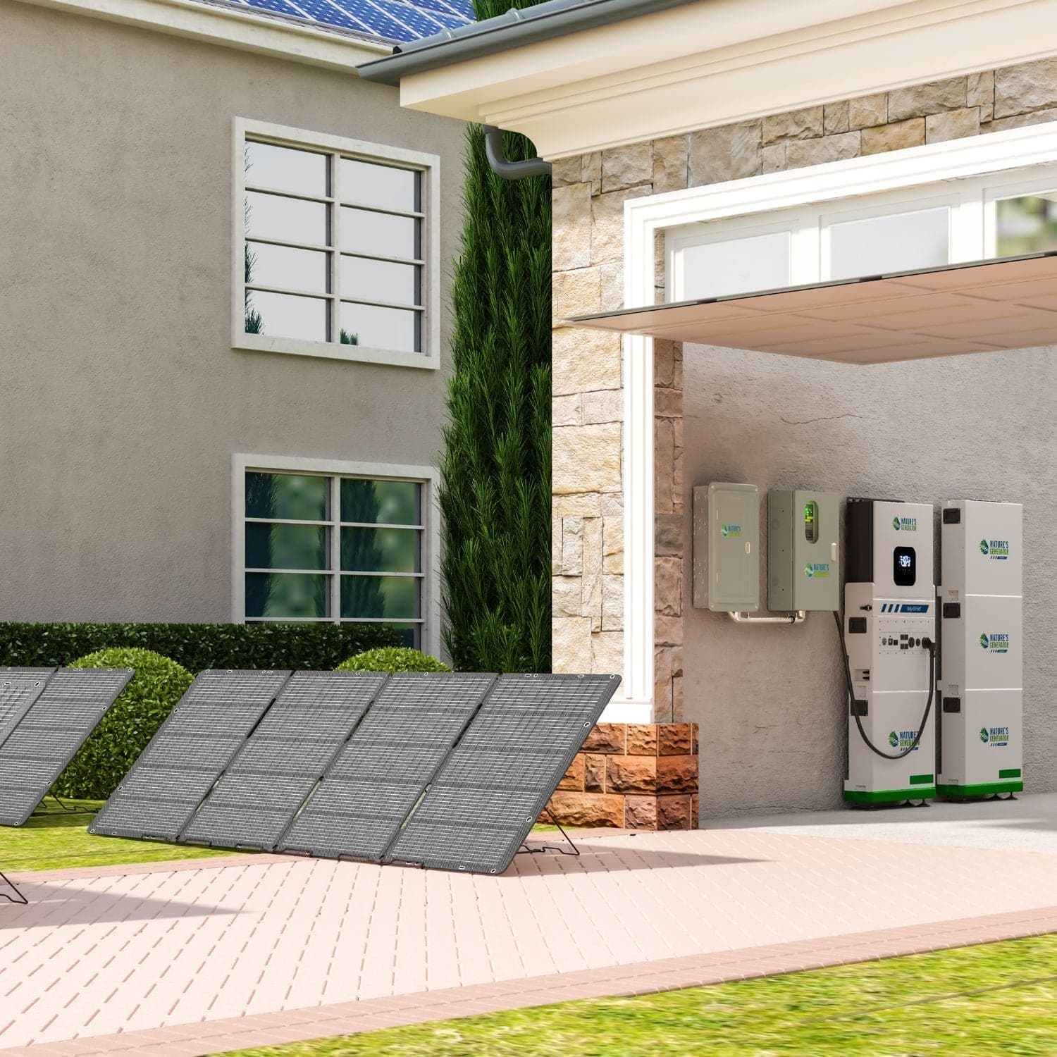 Nature's Generator MyGrid 10K with Transfer Switch for House Battery Backup