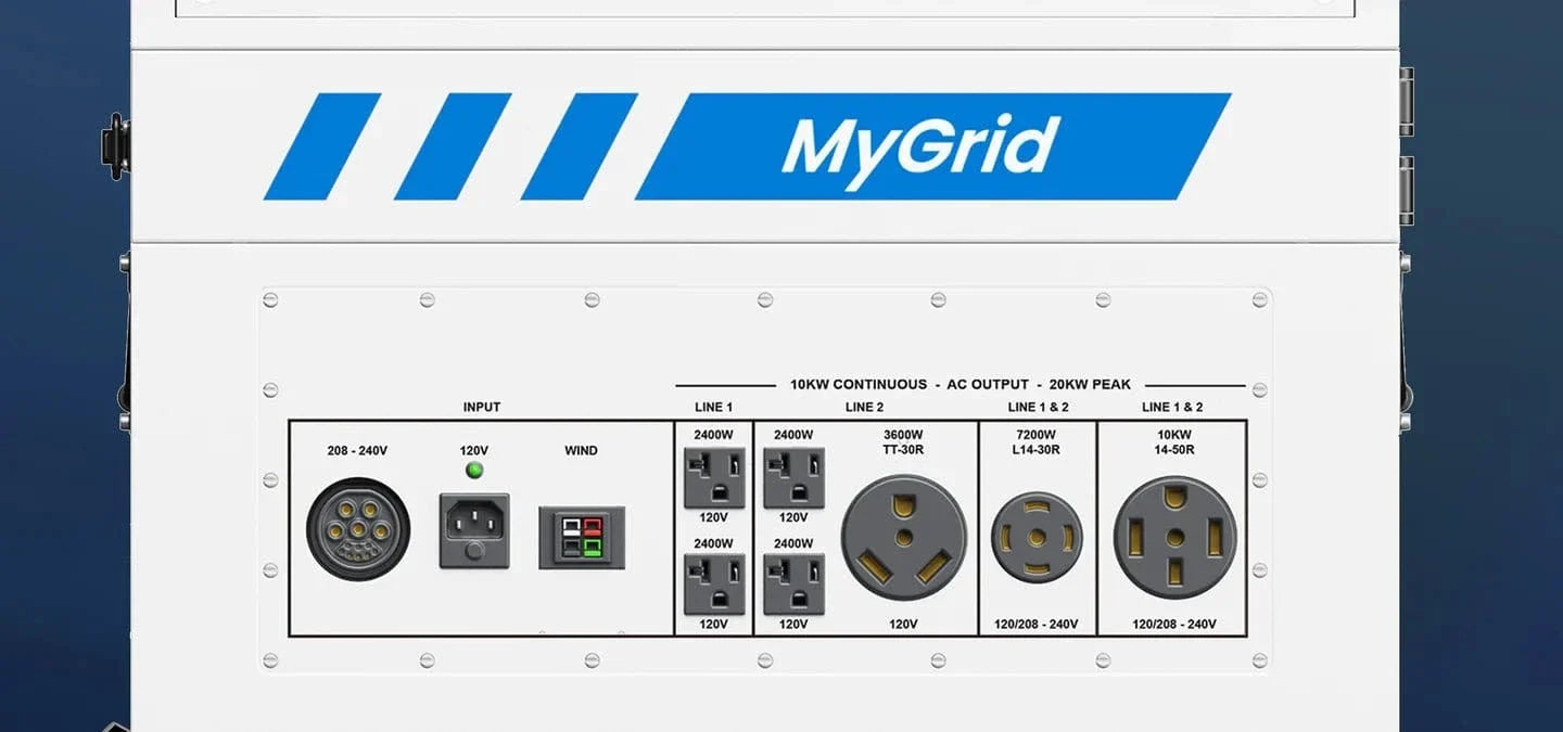 Nature's Generator MyGrid 10K With Panels and wind Turbine