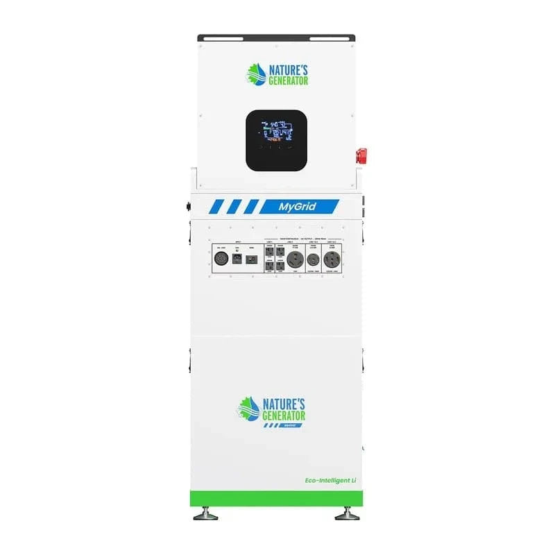 Nature's Generator MyGrid 10K With Panels and wind Turbine