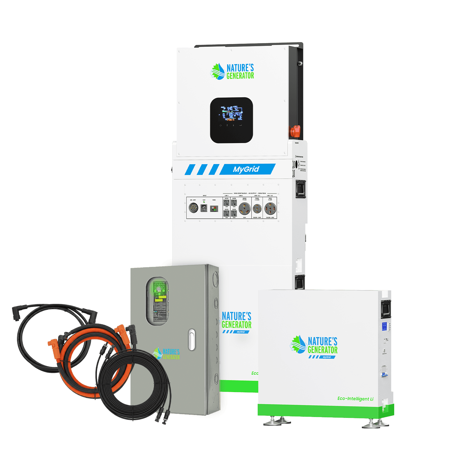 Nature's Generator MyGrid 10K with Transfer Switch for House Battery Backup