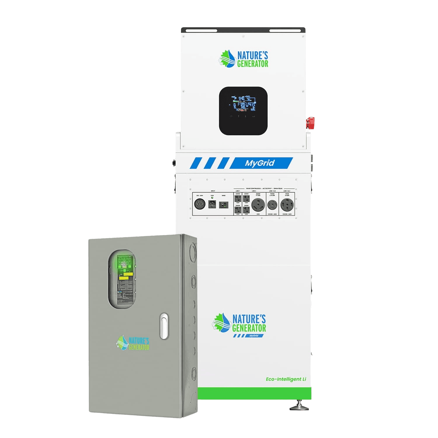 Nature's Generator MyGrid 10K with Transfer Switch for House Battery Backup