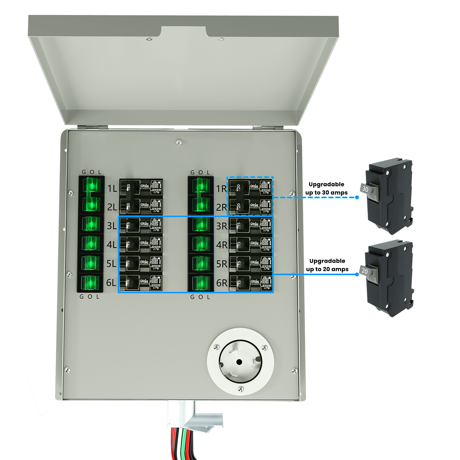 Nature's Generator Powerhouse Gen 2 Solar Generator and Transfer Switch