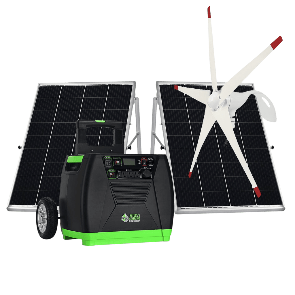 Nature's Generator Elite Gold WE System – Solar & Wind Generator