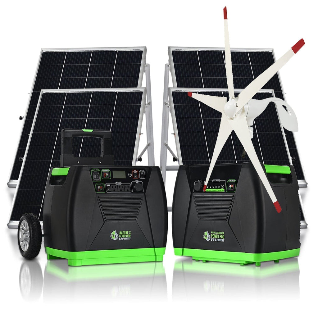 Nature's Generator Elite Gold WE System – Solar & Wind Generator