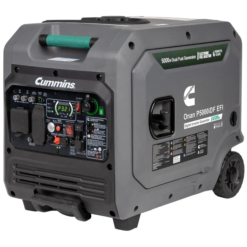 Cummins Onan P5000iDF EFI – 5000W Dual-Fuel Inverter Generator | Gas & Propane | Remote Start