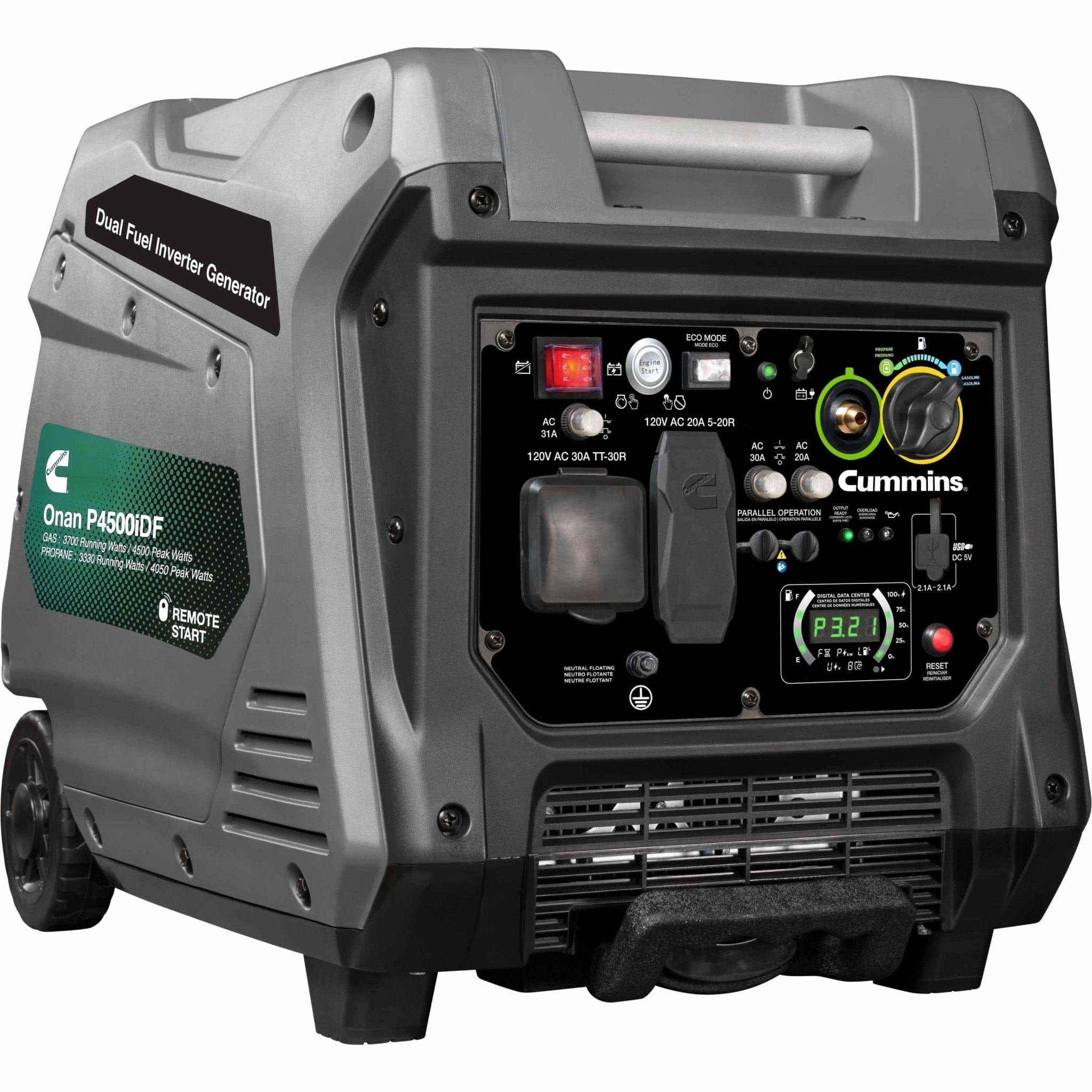 Cummins Onan P4500iDF Dual-Fuel Inverter Generator