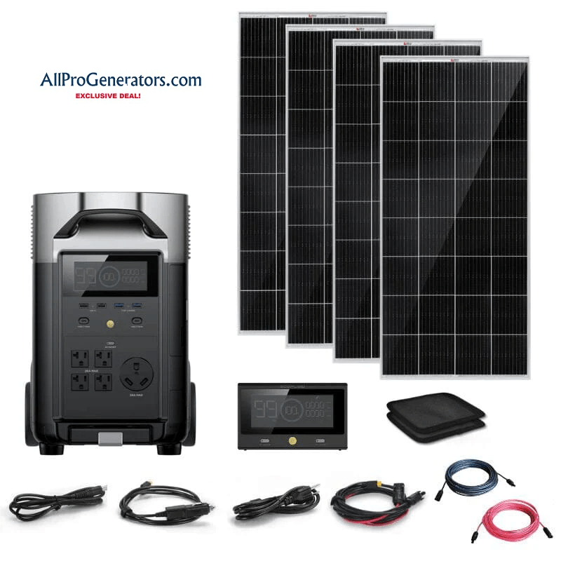 Ecoflow DELTA PRO Power Station -With Solar Panel Kits