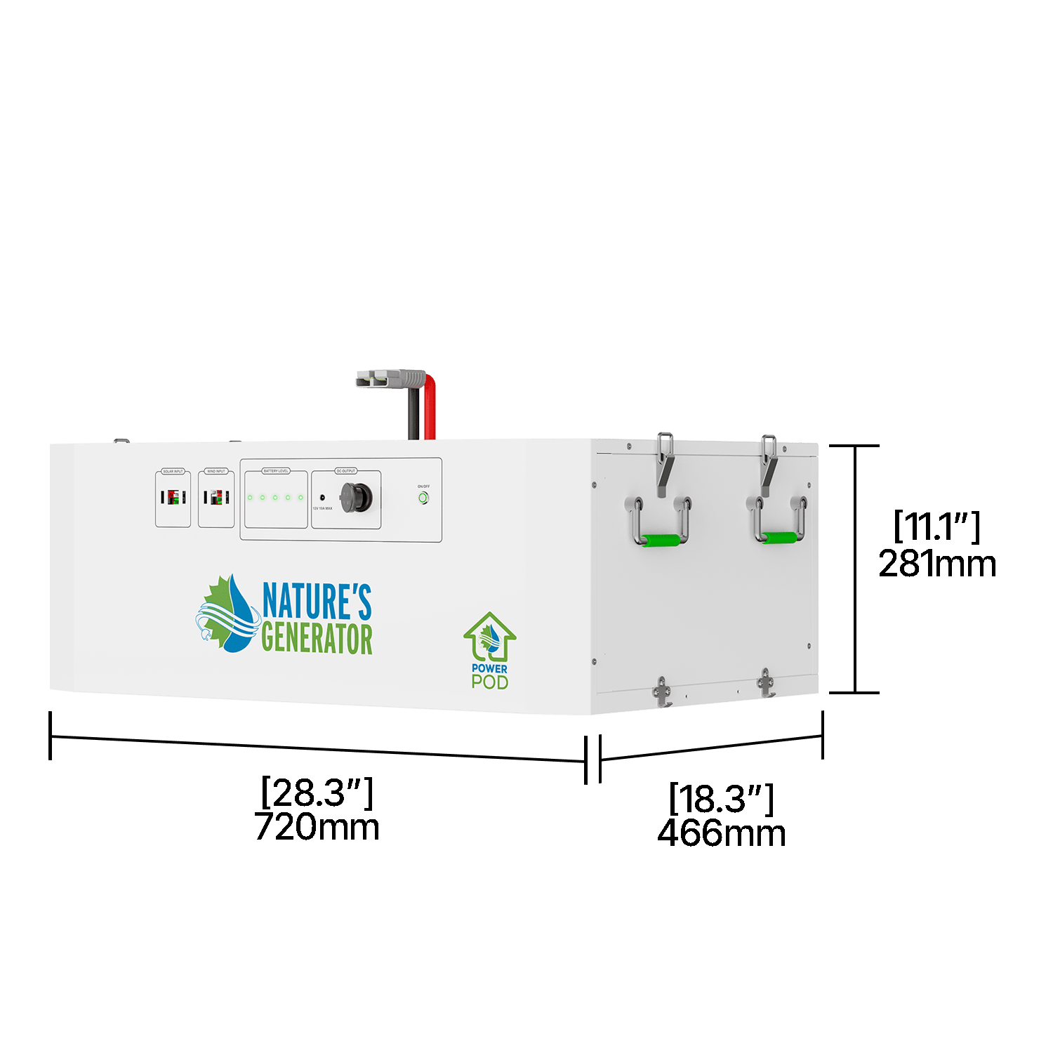 Nature's Generator Powerhouse Gen 2 Solar Generator and Transfer Switch