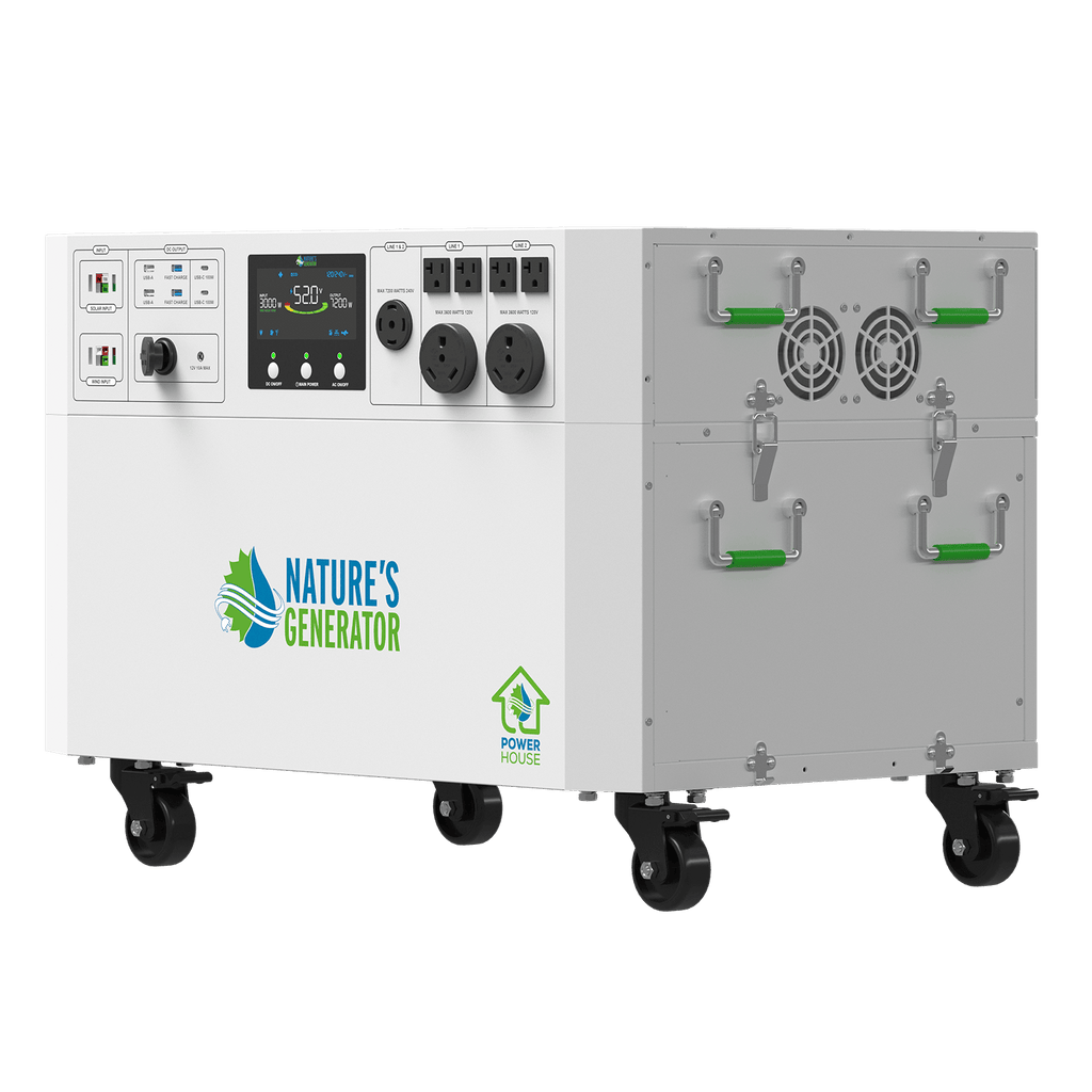 Nature's Generator Powerhouse Gen 2 Solar Generator and Transfer Switch