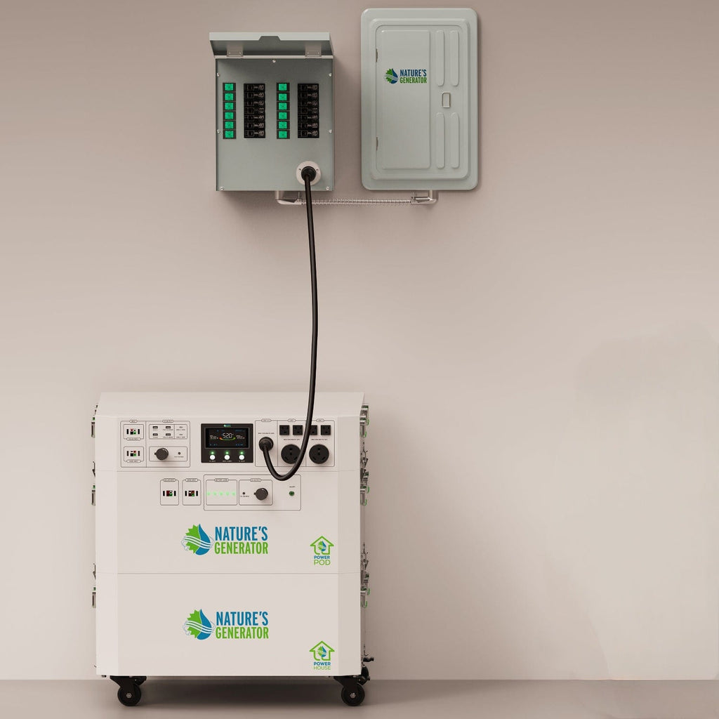 Nature's Generator Powerhouse Gen 2 Whole Home Generator | 7200W Portable Power Station