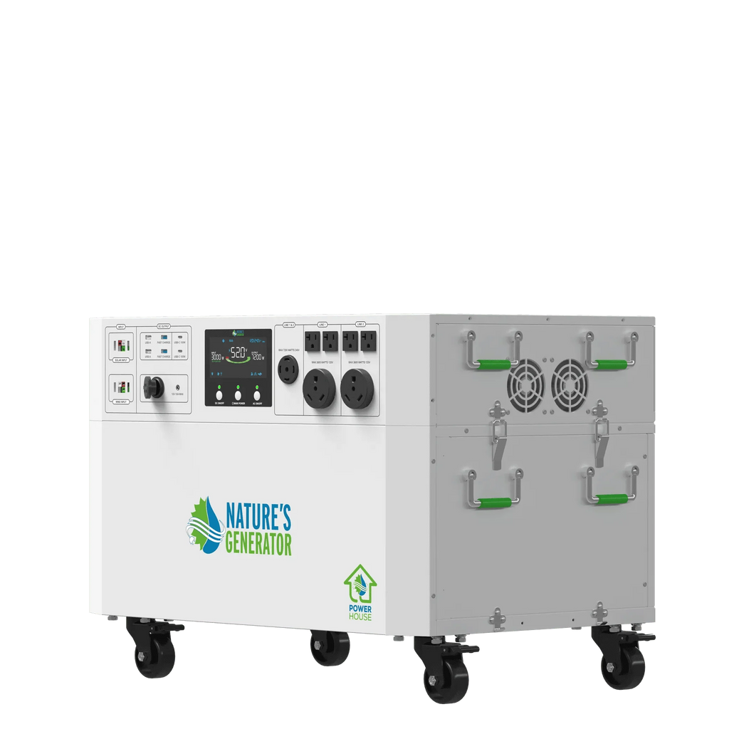 Nature's Generator Powerhouse Gen 2 Whole Home Generator | 7200W Portable Power Station
