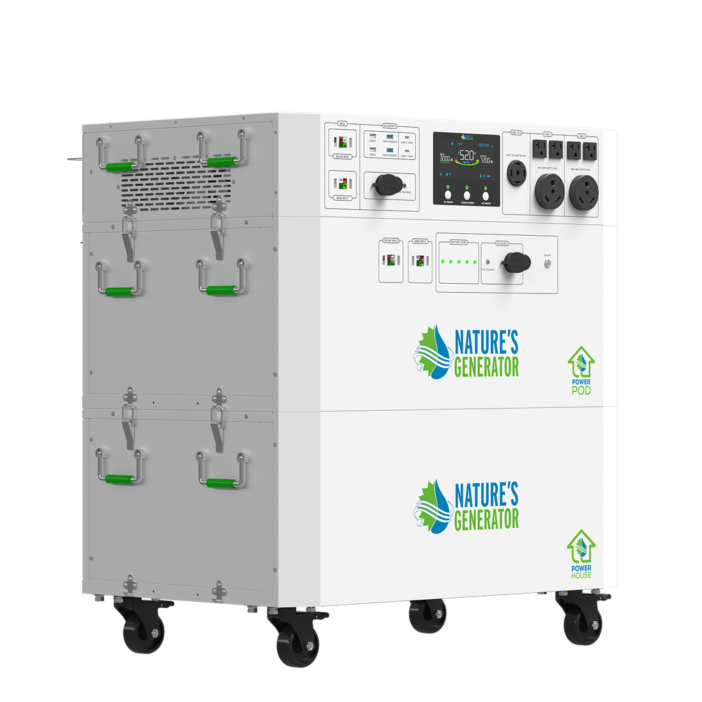 Nature's Generator Powerhouse Gen 2 Whole Home Solar Generator | 7200W Expandable Solar Backup System