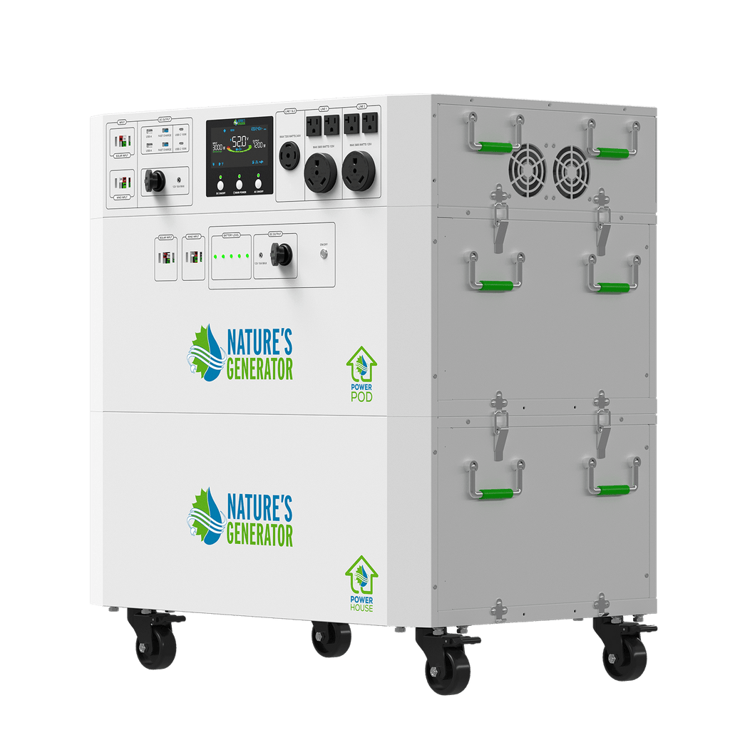 Nature's Generator Powerhouse Gen 2 Whole Home Solar Generator | 7200W Expandable Solar Backup System