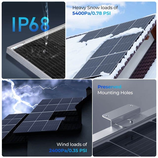 2PCS Bifacial 450 Watt Monocrystalline Solar Panel