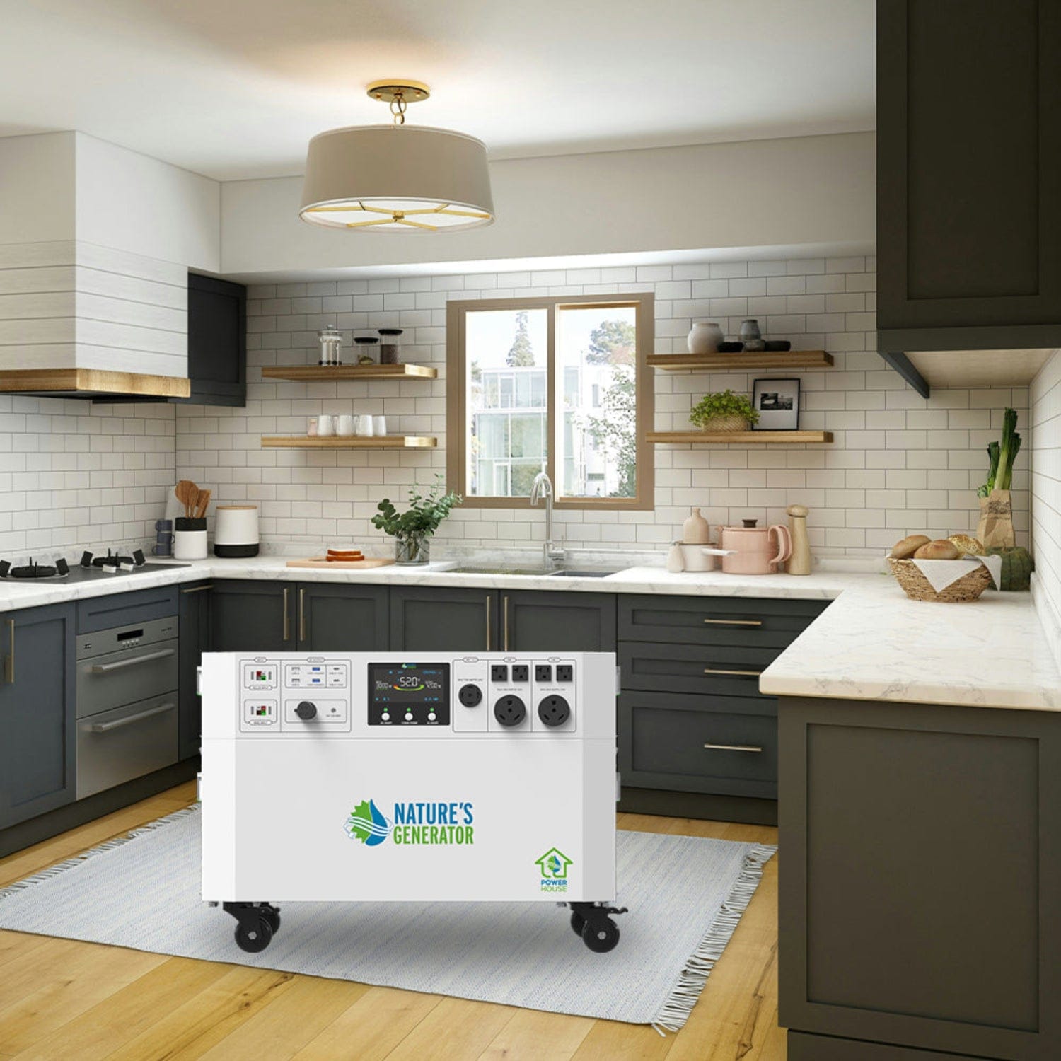 Nature's Generator Powerhouse Gen 2 Whole Home Solar Generator | 7200W Expandable Solar Backup System