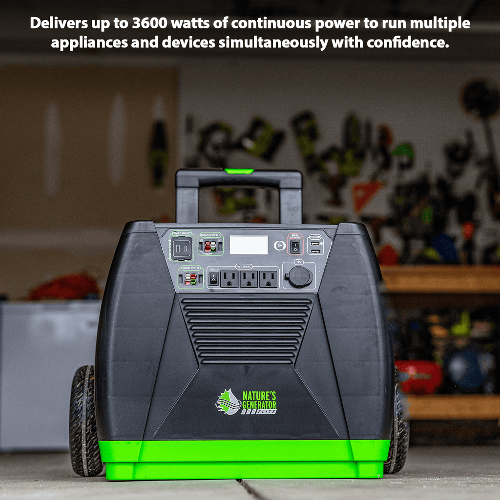 Nature's Generator Elite Gold WE System – Solar & Wind Generator