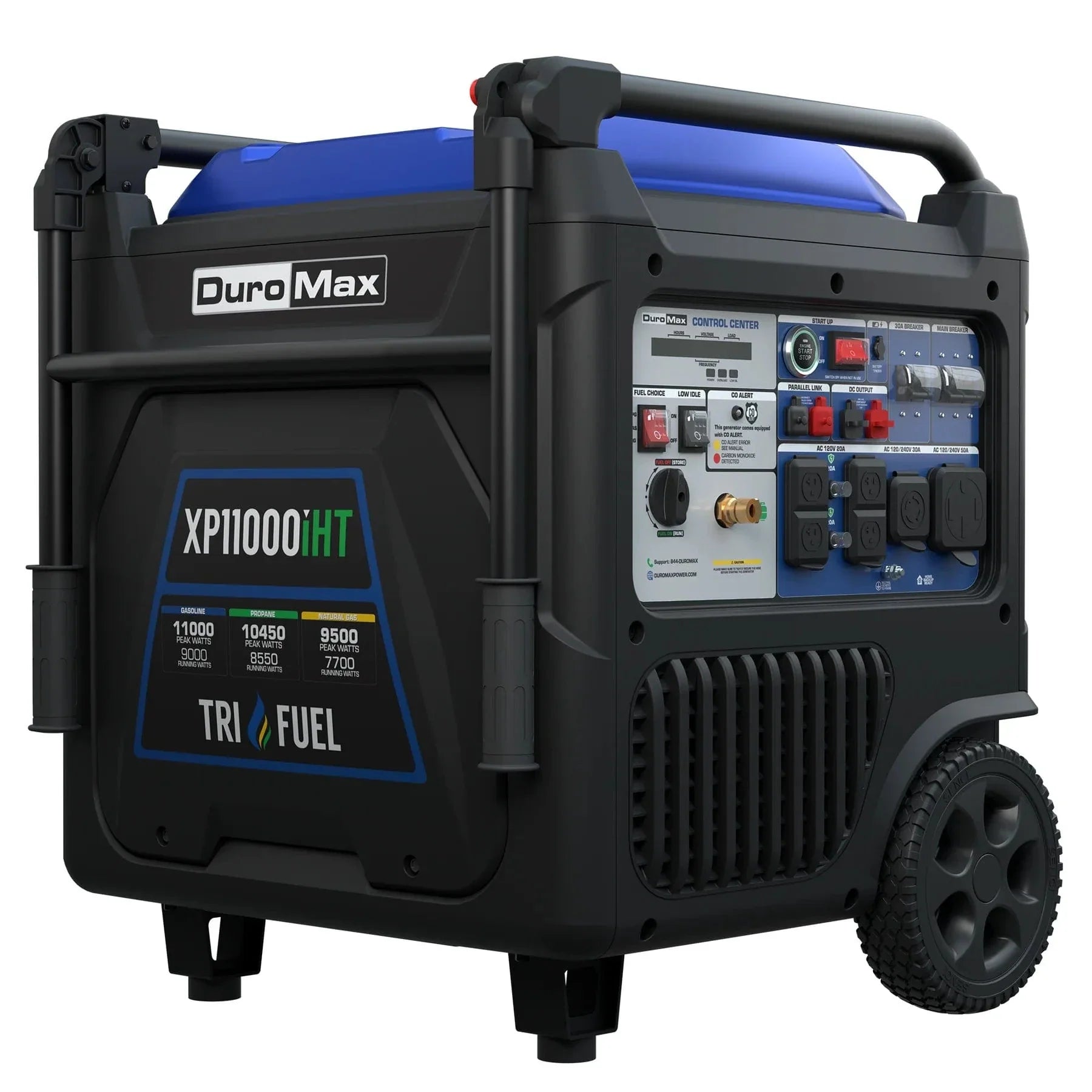 DuroMax XP11000iHT 11,000 Watt Tri Fuel Inverter Generator