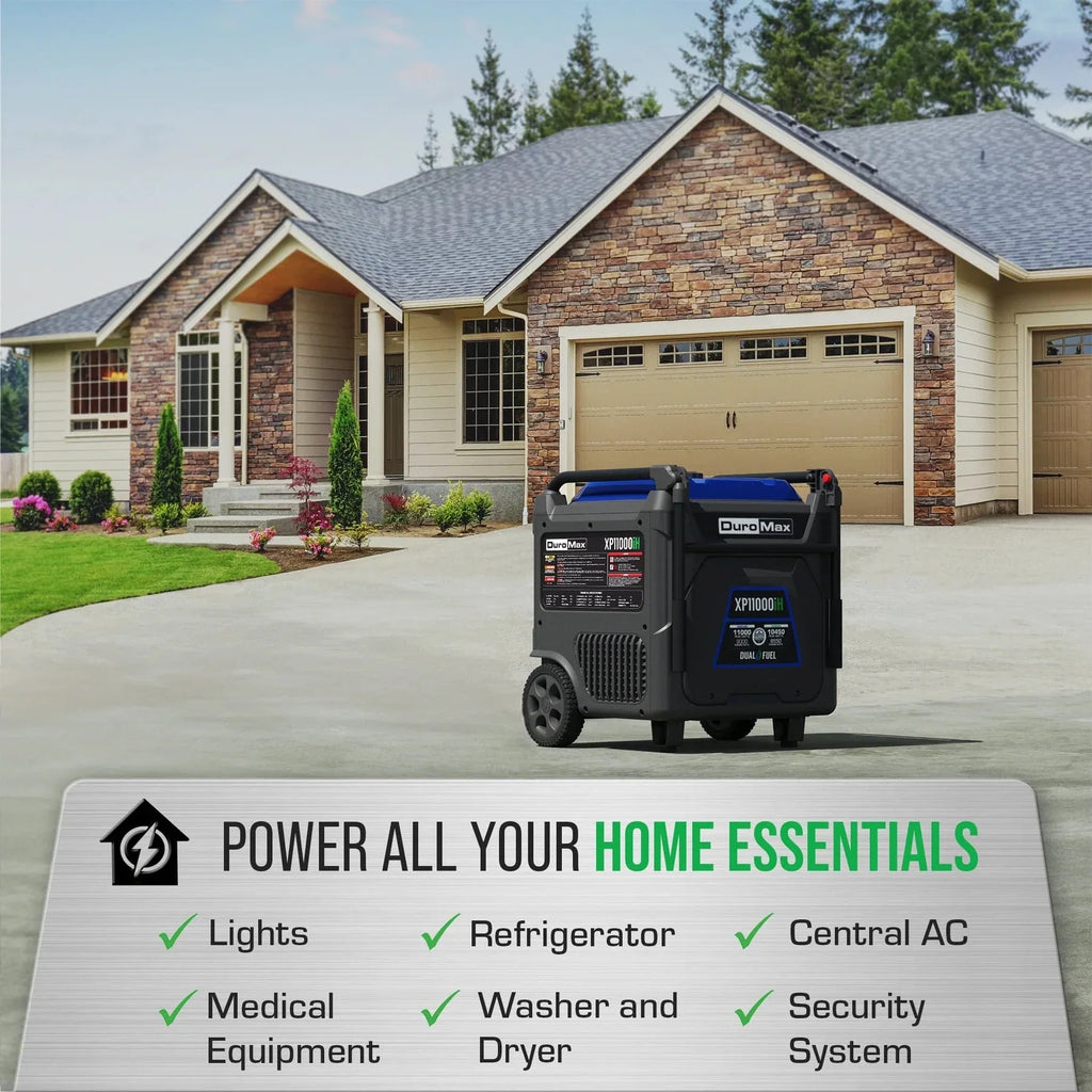 Duromax 11,000 Watt Portable Dual Fuel Inverter Generator w/ CO Alert
