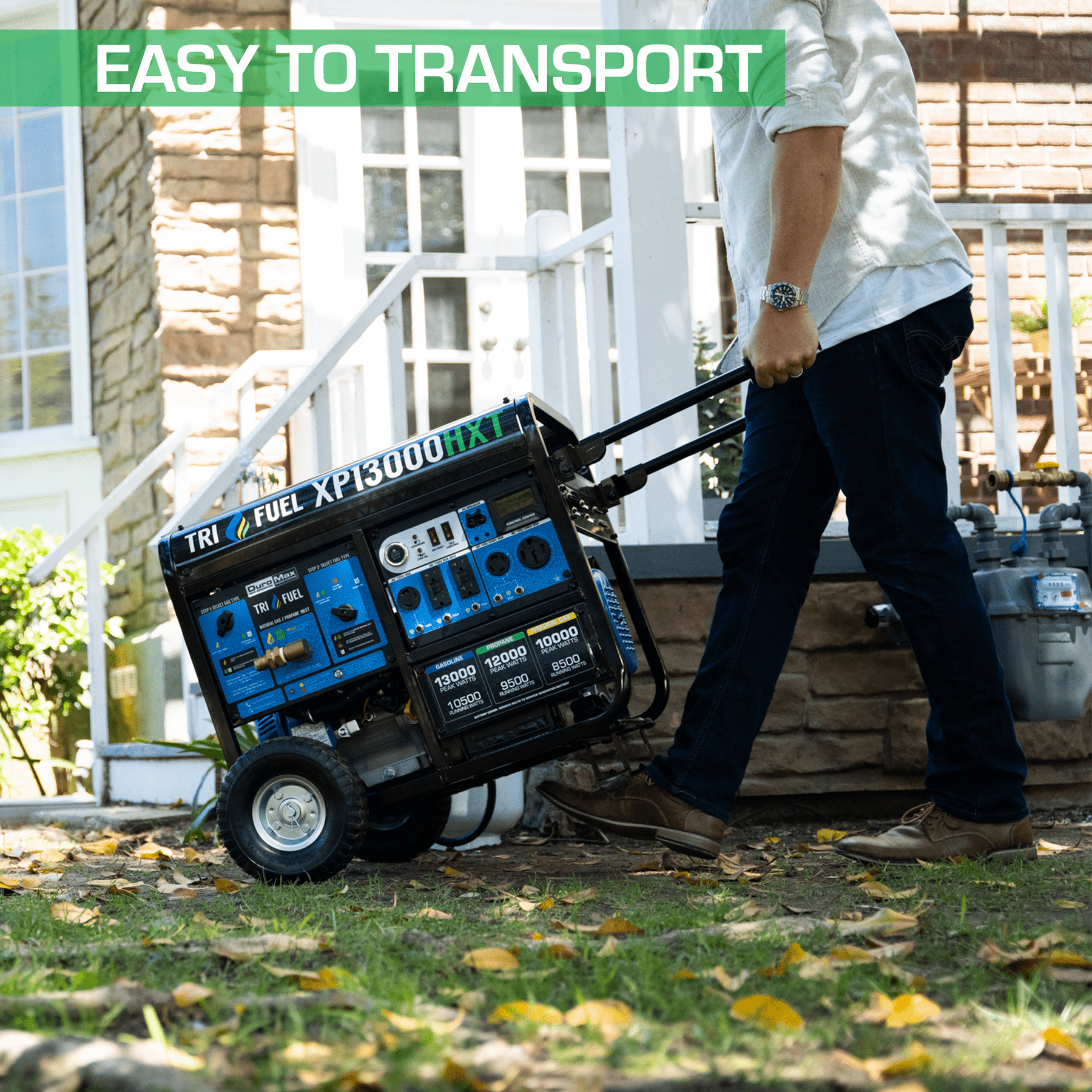 Duromax XP13000HXT 13,000 Watt Tri Fuel Generator w/ CO Alert