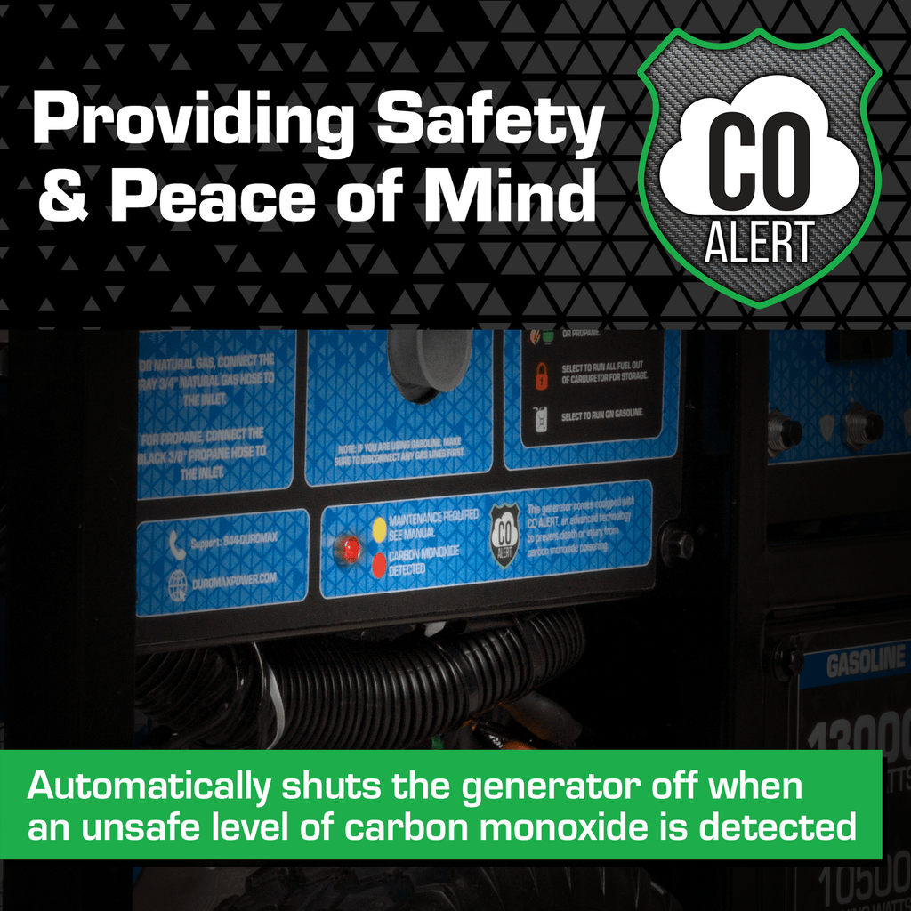 Duromax XP13000HXT 13,000 Watt Tri Fuel Generator w/ CO Alert