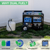 Duromax XP13000HX Watt Dual Fuel Portable Generator with CO Alert