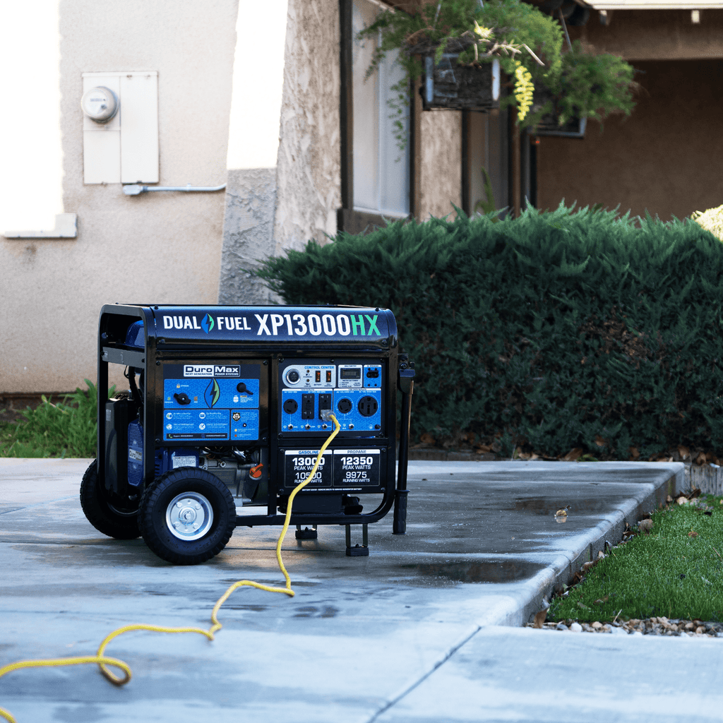 Duromax XP13000HX Watt Dual Fuel Portable Generator with CO Alert