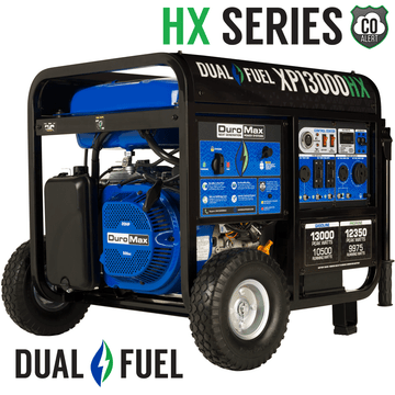 Duromax XP13000HX Watt Dual Fuel Portable Generator with CO Alert