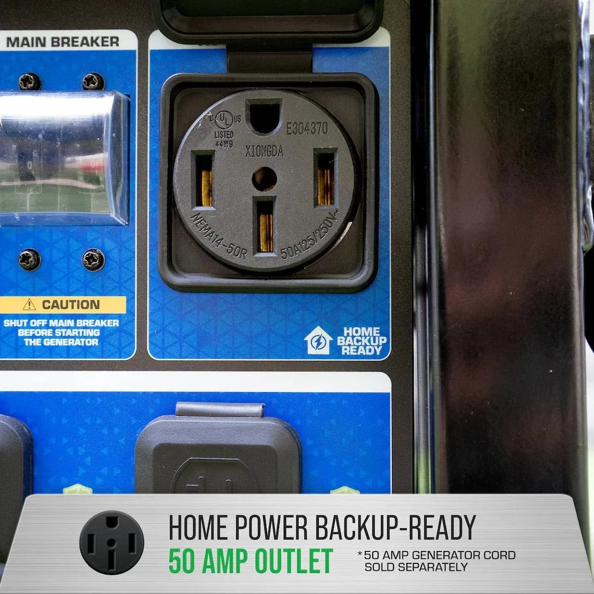 15,000 Watt Electric Start Tri-Fuel Portable Generator
