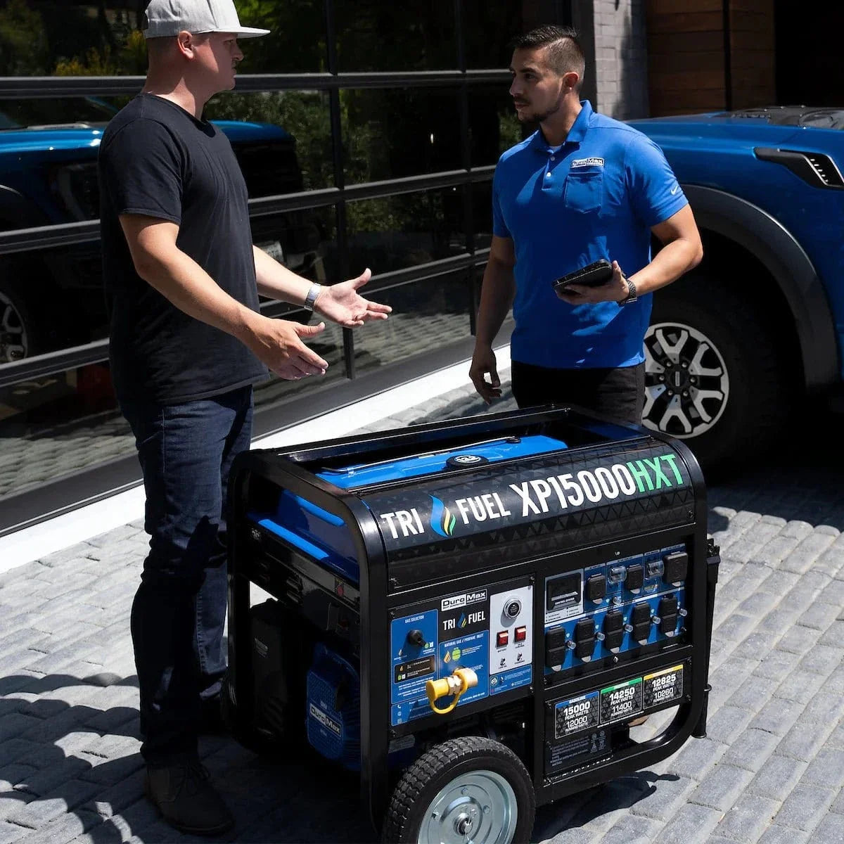 15,000 Watt Electric Start Tri-Fuel Portable Generator