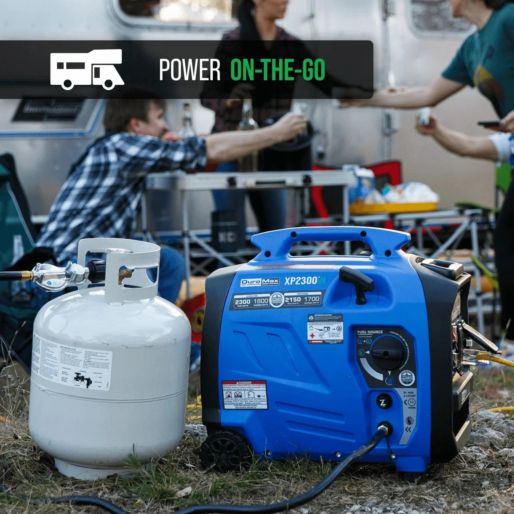 Duromax XP2300IH 2,300 Watt Dual Fuel Portable Inverter Generator w/ CO Alert