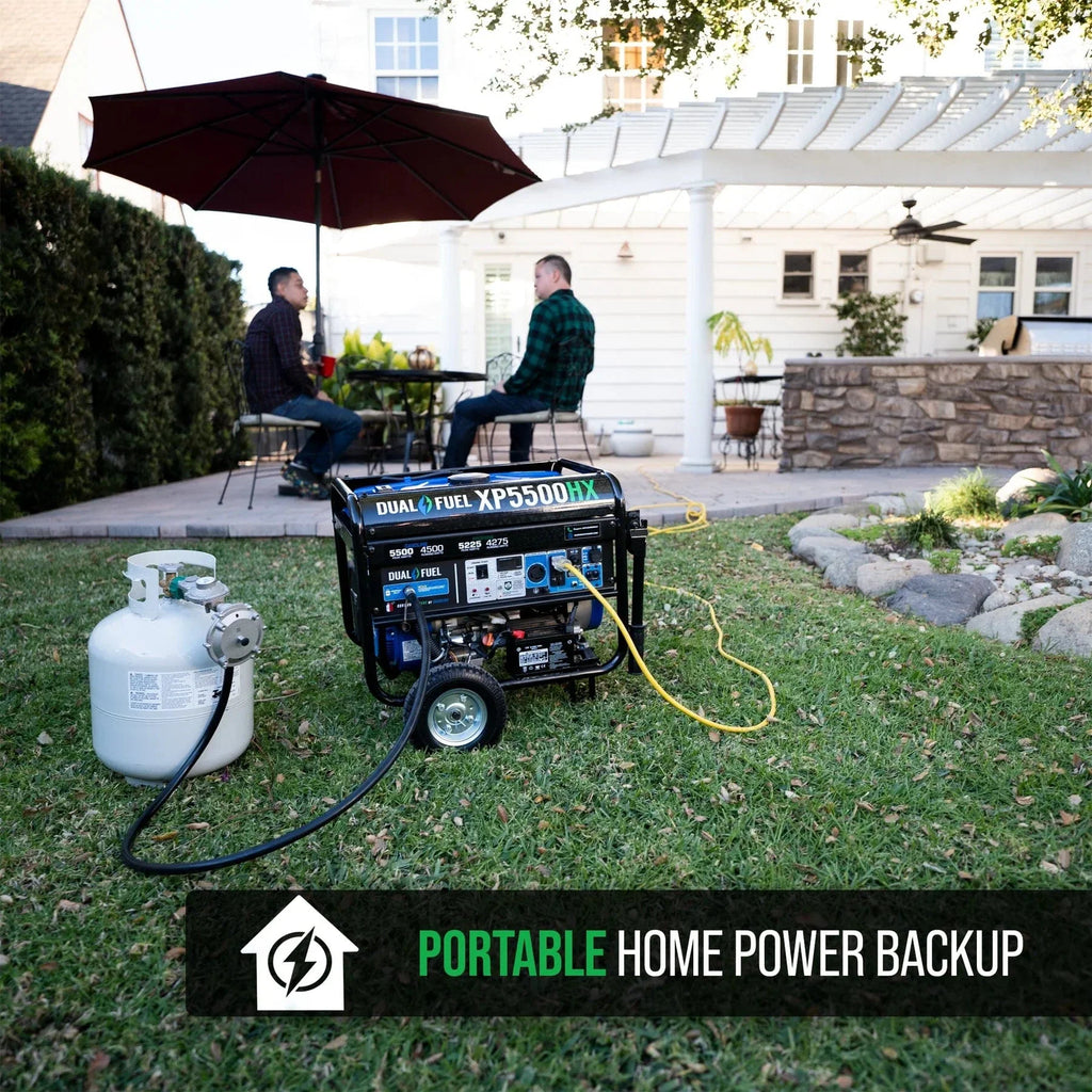 Duromax 5,500 Watt Dual Fuel Portable HX Generator w/ CO Alert