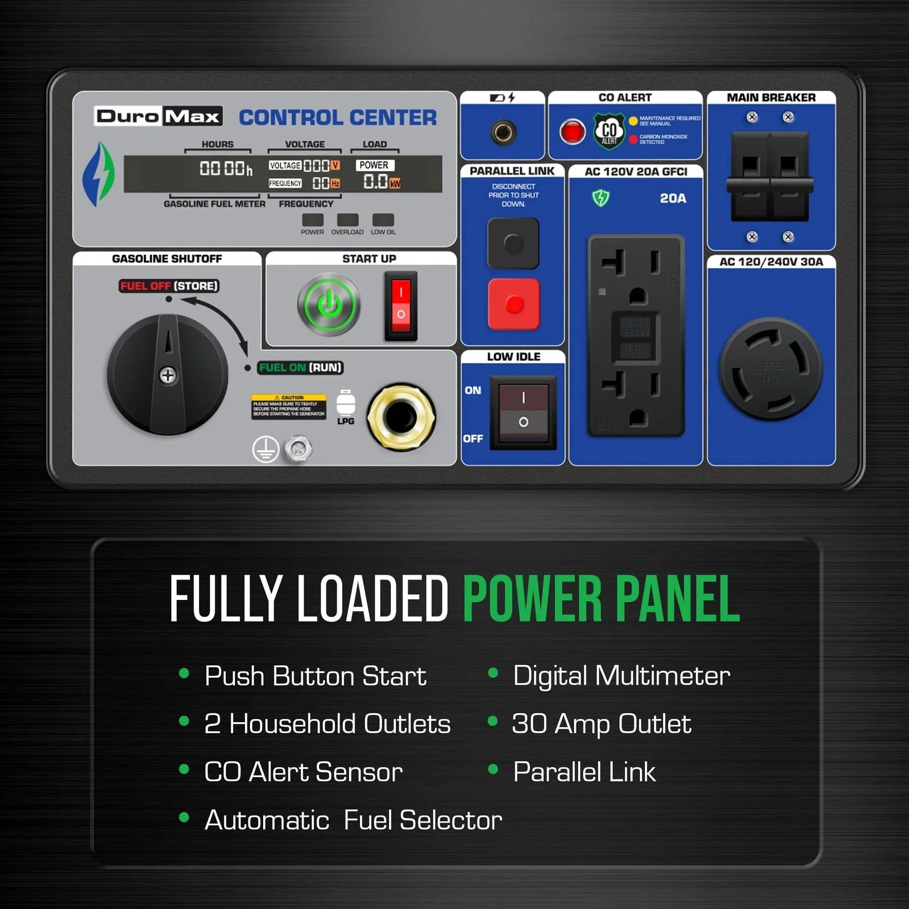 Duromax  XP7000iH  - 7,000 Watt Dual Fuel Inverter Generator w/ CO Alert
