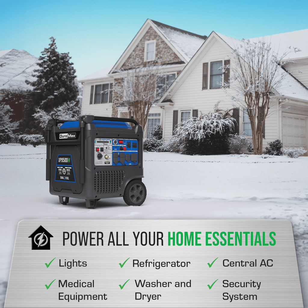 Duromax 9500 Watt  Dual Fuel Inverter Generator w/ CO Alert